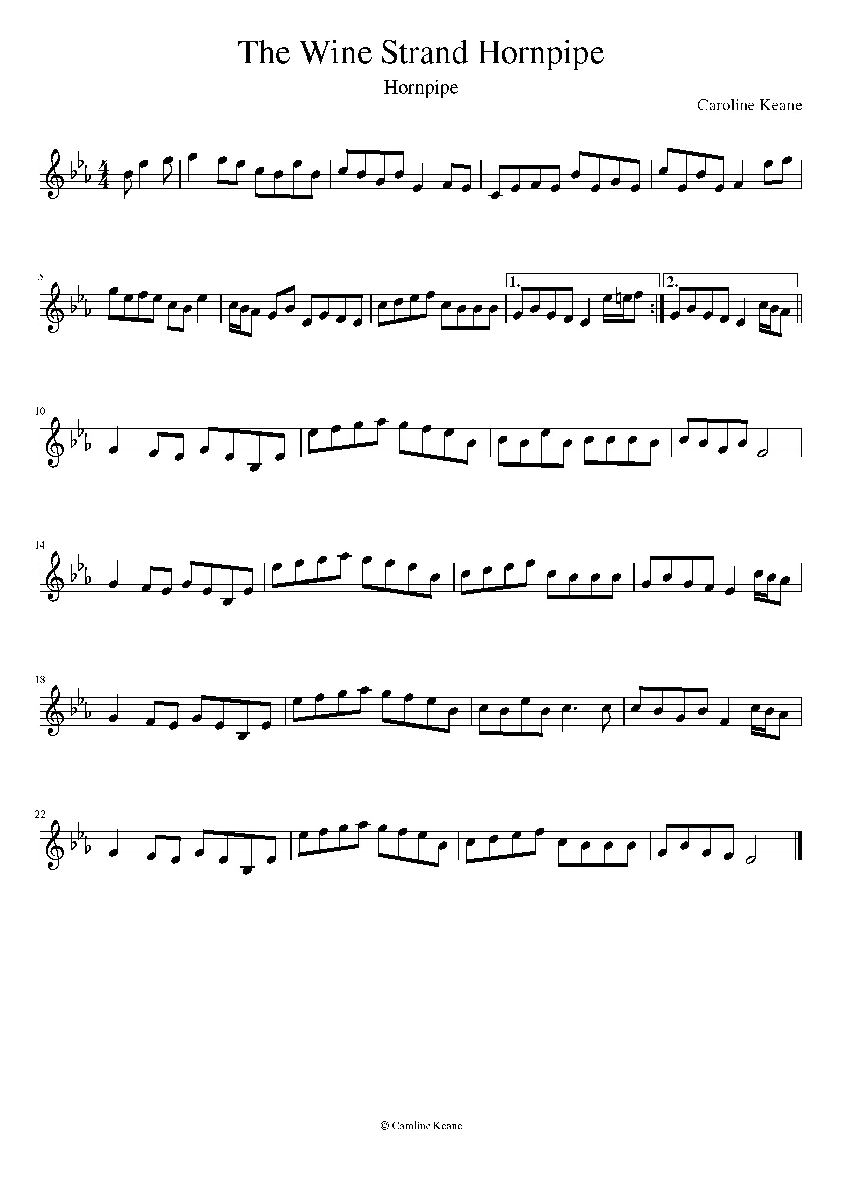 The Wine Strand Hornpipe